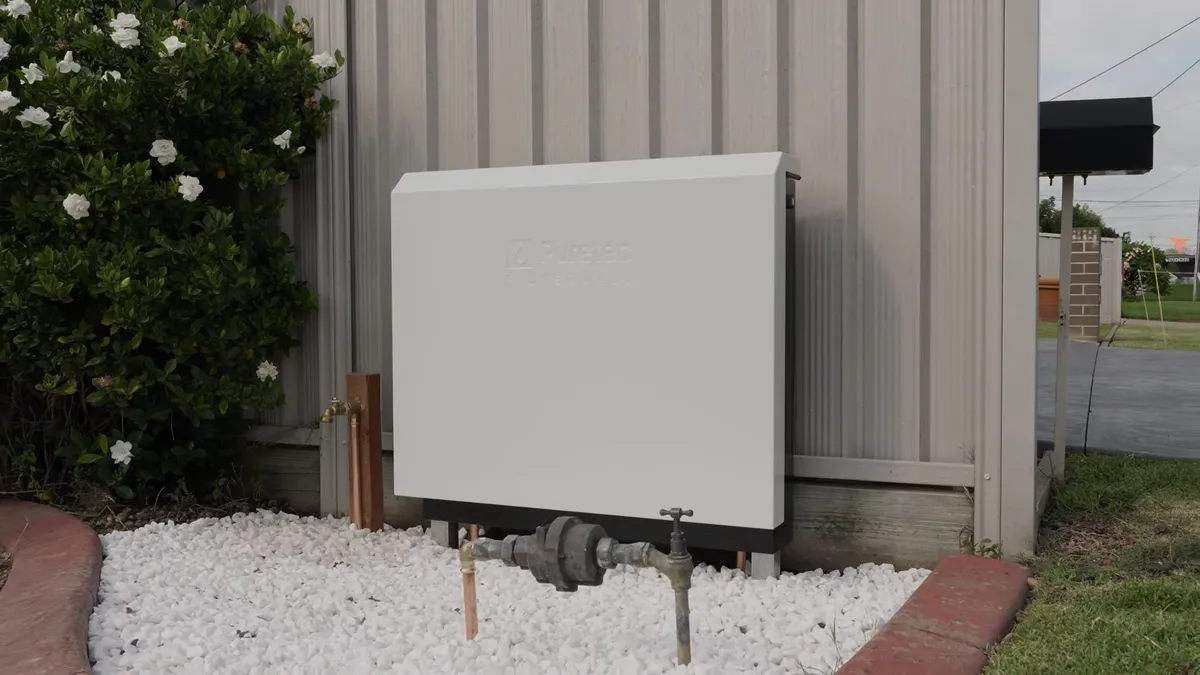 Whole-house water filtration equipment installed on the main line during water filtration in surprise, az, with focus on regulator whole filtration equipment installed